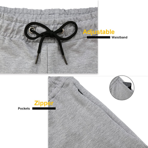 Breathable Wholesale Custom Men's Solid Color Canvas Training Joggers with Pockets Plus Size High Waist Gym Workout - Product Image 6