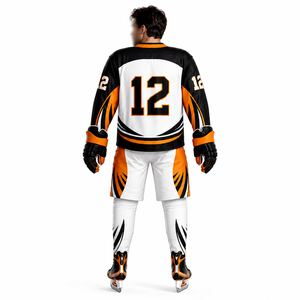 Camiseta de Hockey sobre Hielo Sublimada Personalizada, Unisex, Sin Mangas, Uniforme Transpirable, Diseño con Números de Equipo, Ajuste Atlético, Deporte de Invierno - Product Image 4
