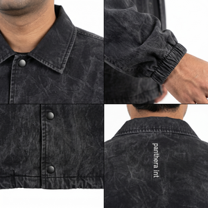 Veste Coach Homme Premium Coupe Boxy Personnalisée Coupe-Vent Technique Nylon Froissé Délavé Réversible Fabricant OEM Sialkot - Product Image 4