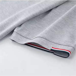 Hombres de calidad profesional de secado rápido para Polos Diseños personalizables y logotipo Patrón sólido bordado en tela de lona - Product Image 3