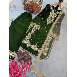 Conjunto de Top y Pantalón Palazzo de Alta Calidad, Estilo Étnico Moderno, para Uso Casual u Oficina, Disponible para Venta al Por Mayor - Product Image 1