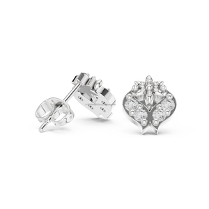 Boucles d'oreilles pendantes en or 14 carats avec perle naturelle et diamant CZ pour fête. - Product Image 4