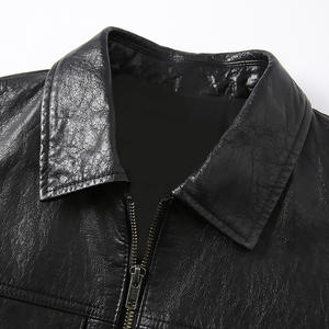 Nueva Llegada, Chaqueta de Cuero para Hombre Estilo Urbano, Venta al Por Mayor, Moda Urbana, Cuero de Lujo para Hombre - Product Image 4