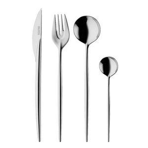 Carl Mertens Palio 4-Piece Stainless Steel <b>Flatware</b> <b>Set</b> - Premium Mirror Polished Cutlery with Sleek Architectural Design - Product Image 2