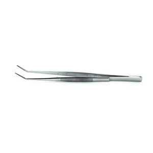 Dental Foil Tweezers Cotton Dressing Forceps Tissue <b>Pliers</b> Surgical Curved Serrated Russian Stainless Steel Instrument <b>Set</b> - Product Image 3