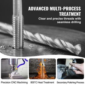 Set di 40 Utensili Essenziali per Filettatura in Acciaio per Cuscinetti, Include Misure Metriche da M3 a M12, Direzione di Taglio Sinistra - Product Image 3