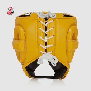 Best Protection Performance Customized Color Size Comfortable Durable MMA Leather Kick Boxing <b>Training</b> <b>Head</b> Guard for Men - Product Image 3