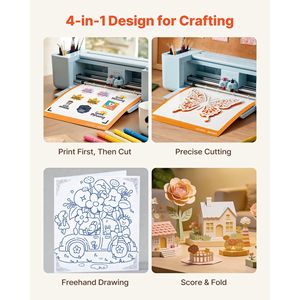 Macchina da Taglio per Vinile da 12 Pollici con Controllo a Pulsante, Oltre 5000 Risorse di Design Integrate, Taglierina Laser Compatibile con Mac e Windows - Product Image 4