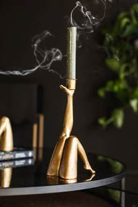 Candelabro de Lujo Vintage con Forma de Piernas de Mujer en Oro, Portavelas Creativo de Resina, Pieza Decorativa Única y Ecléctica para el Hogar - Product Image 3