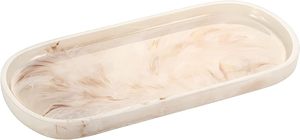 Organisateur de bijoux Emibele, plateau ovale en résine, plateau de vanité pour salle de bain et cuisine, porte-bijoux, porte-bagues, organisateur de cosmétiques - Product Image 4