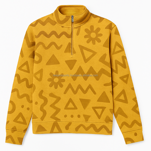 Sudadera con Capucha de Forro Polar con Media Cremallera para Hombre, Ropa Deportiva Informal de Invierno, Capucha con Cordón Ajustable, Logotipo Frontal para Entrenamiento y Ocio - Product Image 5