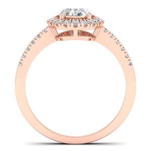 แหวนหมั้นเงินแท้ 925 REYES สำหรับผู้หญิง ราคาขายส่ง รูปทรงวงรี 1.54 กะรัต ประดับเพชรโมอิสซาไนต์ เครื่องประดับงานแต่งงานชั้นดี - Product Image 4