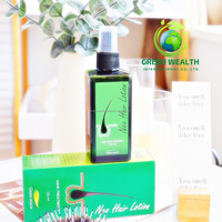 Produk perawatan rambut organik 100% 2024 Losion rambut Neo 120 Ml. Transplantasi rambut menyegarkan asli dibuat di Thailand dengan kekayaan hijau