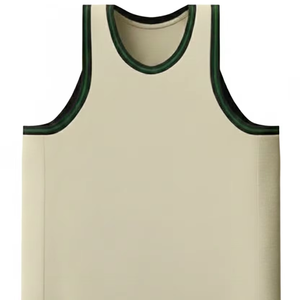 Maillots de basket athlétiques pour hommes, ensemble d'uniformes de sport d'été 100 % polyester à séchage rapide, nom d'équipe personnalisé - Product Image 1