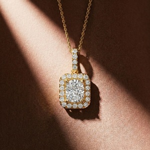 3.77 CARAT Lab Grown Diamond Engagement <b>Pendant</b> Oval Brilliant Cut 14K <b>Solid</b> <b>Gold</b> Women's Luxury Jewelry IGI Certified <b>Gold</b> - Product Image 1