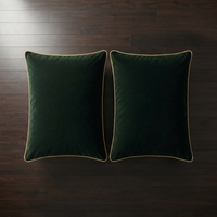 Housse de couette en velours vert/Razai 3 pièces, couleur unie, style classique, usage domestique hivernal, anti-boulochage, lavable en machine