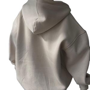 2025 vente en gros de haute qualité logo personnalisé coton lourd surdimensionné sweats à capuche pour femmes - Product Image 4