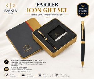 Custom Rigid Paper Business Presentation Box with Pen Wallet <b>Card</b> Holder & Keychain-<b>Embossing</b> Printing Graduation Corporate Gift - Product Image 5