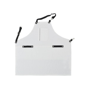 Delantal de Trabajo de Lona Encerada Premium Duradero con Cremallera y Correa Cruzada Ajustable para Chef, Barbacoa, Barbero, Carpintero, Equipo de Taller LCA-0049 - Product Image 2