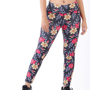 Leggings de sport décontractés pour femmes avec logo personnalisé, de haute qualité, séchage rapide, respirants, en spandex/polyester, vente en gros - Product Image 4
