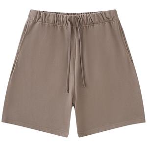 Men's Solid <b>White</b> Cotton Bermuda Shorts Drawstring Waist Casual Style Breathable Mid Rise Woven Fabric - Product Image 3