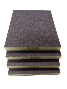 Bloc d'éponge en oxyde d'aluminium grain 320 à 1200 Type de mousse souple à deux côtés pour les travaux de polissage fin - Product Image 3