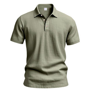 Polo de Jacquard Casual de Alta Calidad para Hombre, Camiseta Polo de Negocios de Manga Corta con Cuello y Botones, Polo de Golf - Product Image 1