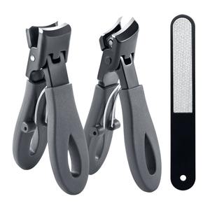 Juego de Cortaúñas, Lima de Uñas de Acero Inoxidable con Punta Curva, Cortaúñas para Dedos de Manos y Pies, Diseño Compacto, Juego de Herramientas de Manicura de 3 Piezas, Juego de Regalo - Product Image 6