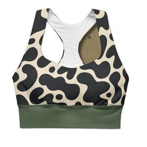 Sujetador Deportivo de Yoga para Mujer, con Logotipo Personalizado, Camuflaje, Alto Soporte, Color en Contraste, Estilo Deportivo, Doble Capa, Sin Ajustes - Product Image 1