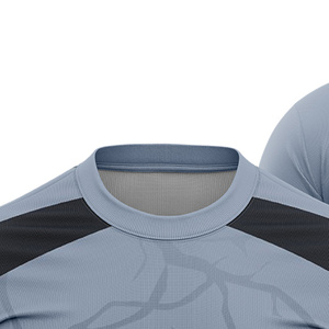 เสื้อฟุตบอลแบบสวมคอ คอกลม แขนสั้น น้ำหนักเบา ผลิตจากโพลีเอสเตอร์ 100% สีสันไล่ระดับสำหรับผู้ใหญ่ แบบสั่งทำพิเศษ - Product Image 2