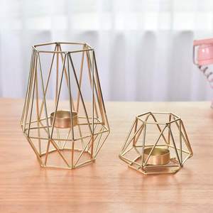 Support de Bougie Métallique Vintage de Luxe Fait Main, Décoration d'Intérieur, Centre de Table de Mariage, Fournisseur d'Éclairage Ambiant - Product Image 3