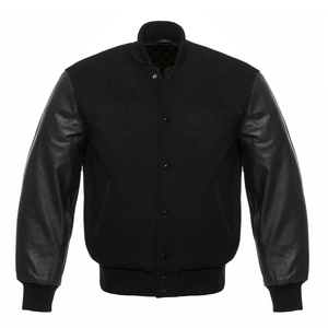Premium Quality <b>Leather</b> Varsity <b>Jacket</b> Custom Embroidery Button Closure Luxury Modern Style Team Letterman Design for Daily - Product Image 3