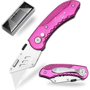 Cuchillo Multiusos Plegable Ligero de Aluminio con 5 Cuchillas SK5 de Cambio Rápido y Diseño de Bloqueo de Eje de Seguridad, Cuchilla para Abrir Cajas - Product Image 1