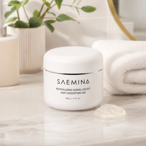SAEMINA Revitalizing Signal Velvet Gel Antioxidante con Aloe Vera y Vitamina E, Crema Facial Hidratante y Calmante 100g - Product Image 2