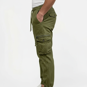 Pantalones Cargo Jogger para Hombre, Estilo Urbano con Múltiples Bolsillos, Puños Elásticos, Pantalones Cargo Tácticos de Fabricante - Product Image 3