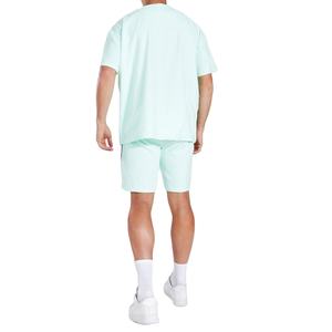 ชุดเซ็ตสองชิ้นสำหรับผู้ชายสไตล์ใหม่สำหรับฤดูร้อน เสื้อยืดแขนสั้นและกางเกงขาสั้น ไซส์ใหญ่ แห้งเร็ว ระบายอากาศได้ดี ผลิตจากโพลีเอสเตอร์/คอตตอน ราคา - Product Image 5