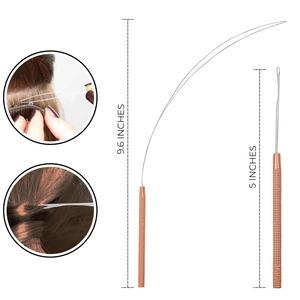 Wholesale Hand Tied Hair Extension Tool Kit Set With <b>Needle</b> Professional Hair Extension & <b>Beading</b> Tool Kit Pliers - Product Image 4