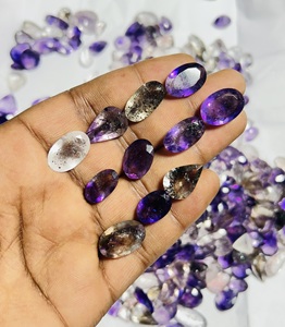 Piedras Preciosas Sueltas de Amatista Natural y Super Siete, Corte Facetado, Formas y Tamaños Variados, Cuarzo Púrpura, Piedras de Joyería al por Mayor - Product Image 1