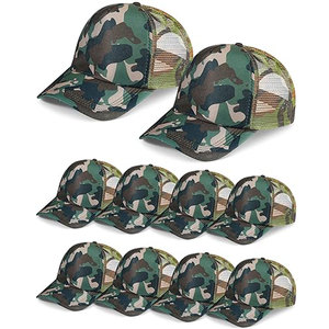 Casquette de baseball en maille camouflage unisexe pour adulte, respirante, en polyester, pour la chasse, les activités de plein air, l'été, style imprimé à 6 panneaux - Product Image 1