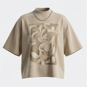 Nueva Llegada, Camisa de Oficina para Mujer, Primavera Otoño, Moda, Estampado Moderno, Vestido Informal para Dama, 240 g/m², 100% Algodón Satinado con Lentejuelas - Product Image 1