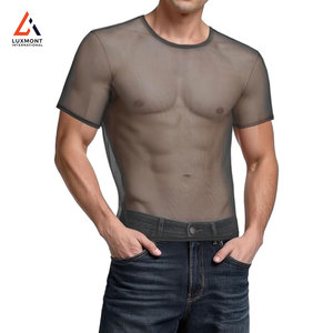 เสื้อยืดตาข่ายขายส่งสำหรับผู้ชาย น้ำหนักเบา เหมาะสำหรับออกกำลังกายและเล่นกีฬา พร้อมบริการพิมพ์ลายตามสั่ง ซึมซับเหงื่อได้ดี - Product Image 3