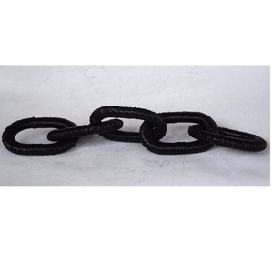 Modern Square Home Decor Metal Chain Link Sculpture Hand Carved Metal Knot Decorative Chain Link Farmhouse Wooden Crafts - Product Image 3