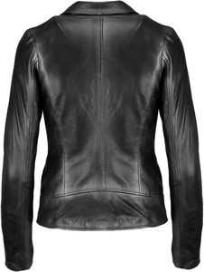 Women's Trendy Eco-Friendly Breathable Genuine <b>Leather</b> <b>Jacket</b> with Faux Fur Lining Vintage Style <b>Winter</b> <b>Leather</b> <b>Jacket</b> - Product Image 2