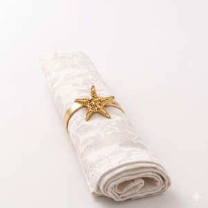 Ensemble de bagues de serviette en métal doré ondulé de luxe, décoration de table élégante, boucle porte-serviette ondulée pour la maison et les dîners - Product Image 6