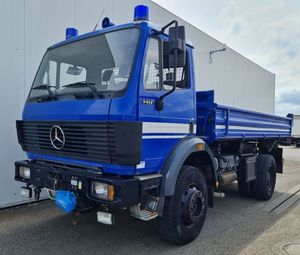 Camion benne d'occasion Mercedes-Benz Actros 1417 de 1992, Euro 3 Diesel 4x4, pour transport minier - Product Image 1