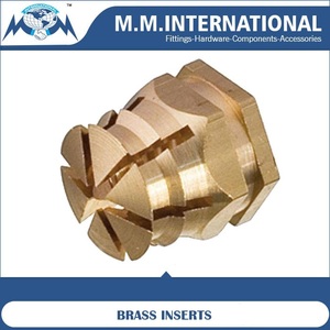 Inserts filetés en laiton de haute qualité pour bois et composites, pressés à froid, tailles M2 M3 M4 M5 M6 M8 M10 - Product Image 3