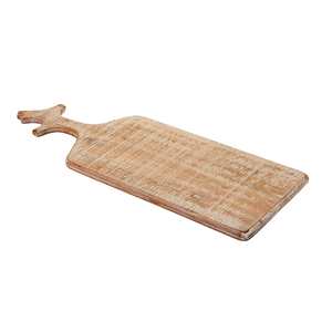 Tabla de cortar rústica de madera maciza para cortar queso y carne, tabla de picar y charcutería con acabado brillante, accesorios de cocina. - Product Image 3