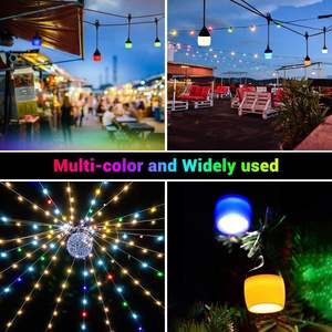 41FT Waterproof <b>Outdoor</b> LED Fairy String <b>Light</b> Garden Decor <b>Hanging</b> Bulb with Plug-In Feature - Product Image 3