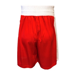 <b>Red</b> White Men's Casual Boxing Shorts Muay Thai Fight Shorts Quick Dry Breathable <b>Silk</b> & Polyester Martial Arts Training Short - Product Image 6