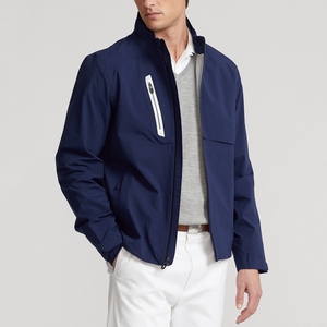 <b>Mens</b> <b>Blue</b> Windproof Windbreaker Jacket Lightweight Outdoor Casual Sportswear Full Zip Coat with Stand Collar Zipper Pockets - Product Image 2
